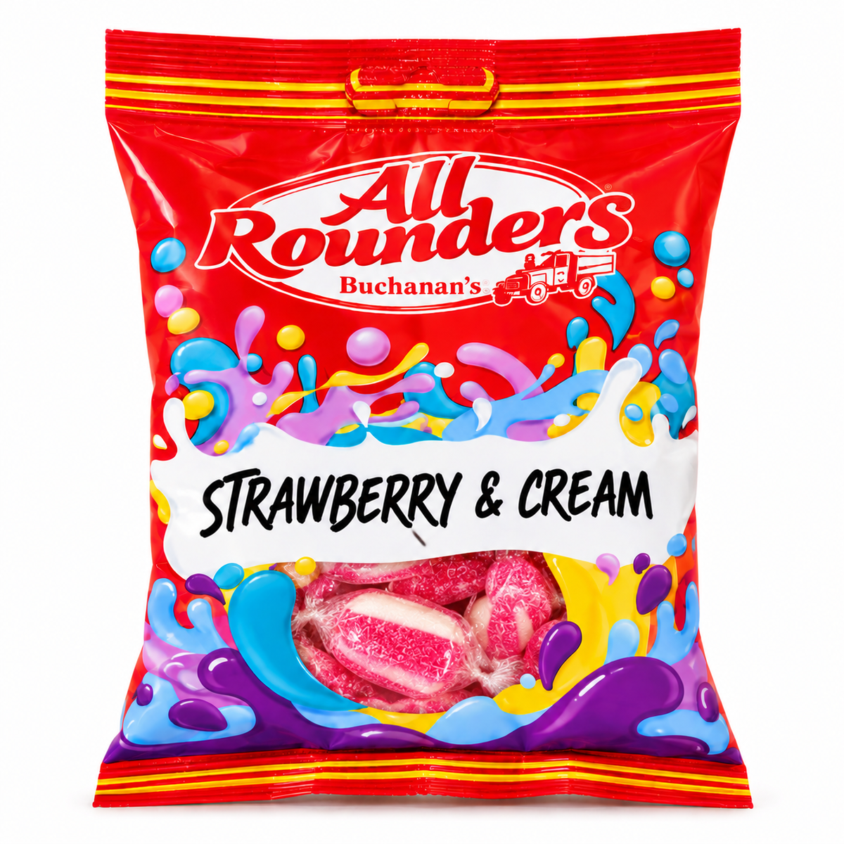 All Rounders Strawberries & Cream Bag