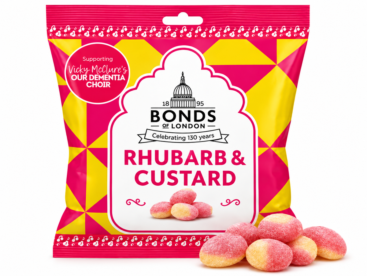 Bonds Rhubarb & Custard Bag