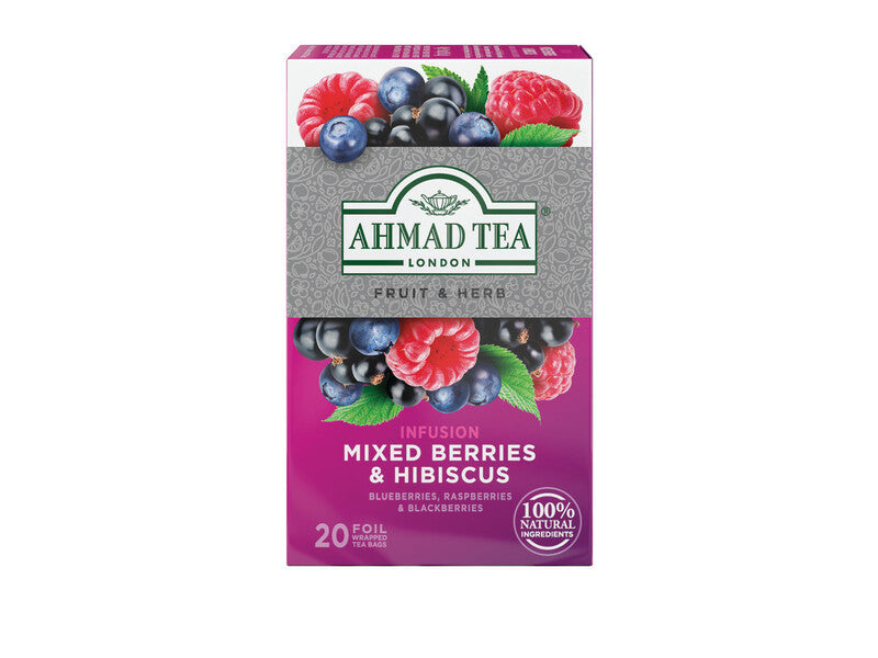 Ahmad Caffeine Free - Mixed Berry - 20 Foil Enveloped Tea Bags
