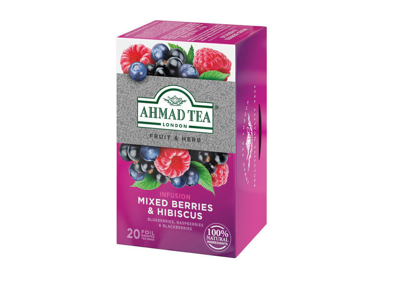 Ahmad Caffeine Free - Mixed Berry - 20 Foil Enveloped Tea Bags