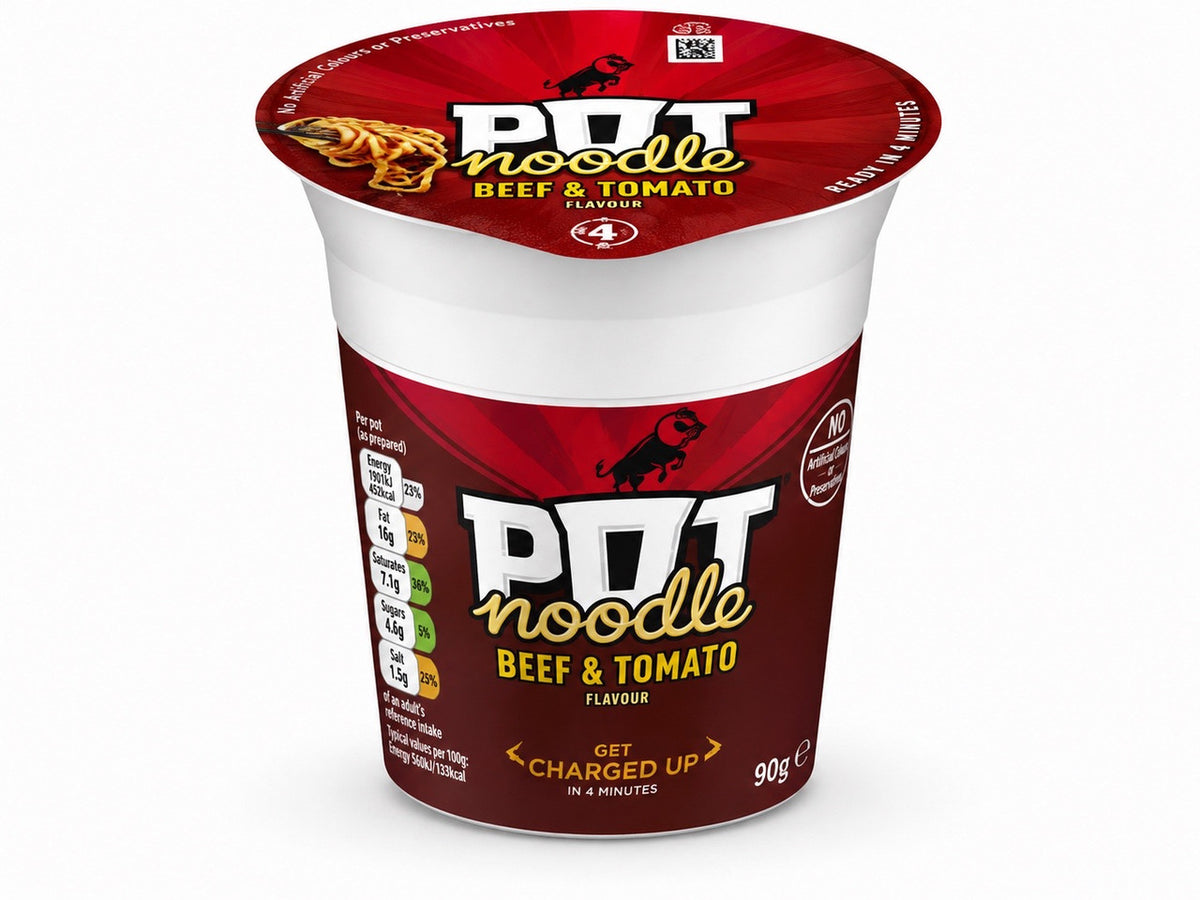 Pot Noodle Beef & Tomato