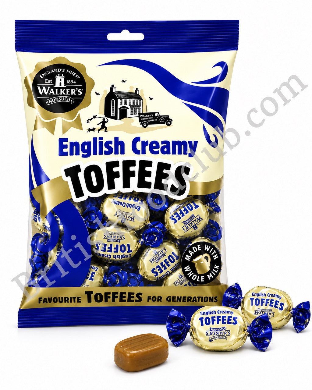 Walkers Nonsuch - English Creamy Toffees Bags