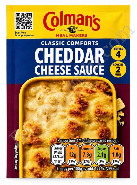 Colmans Cheddar Cheese Sauce Mix