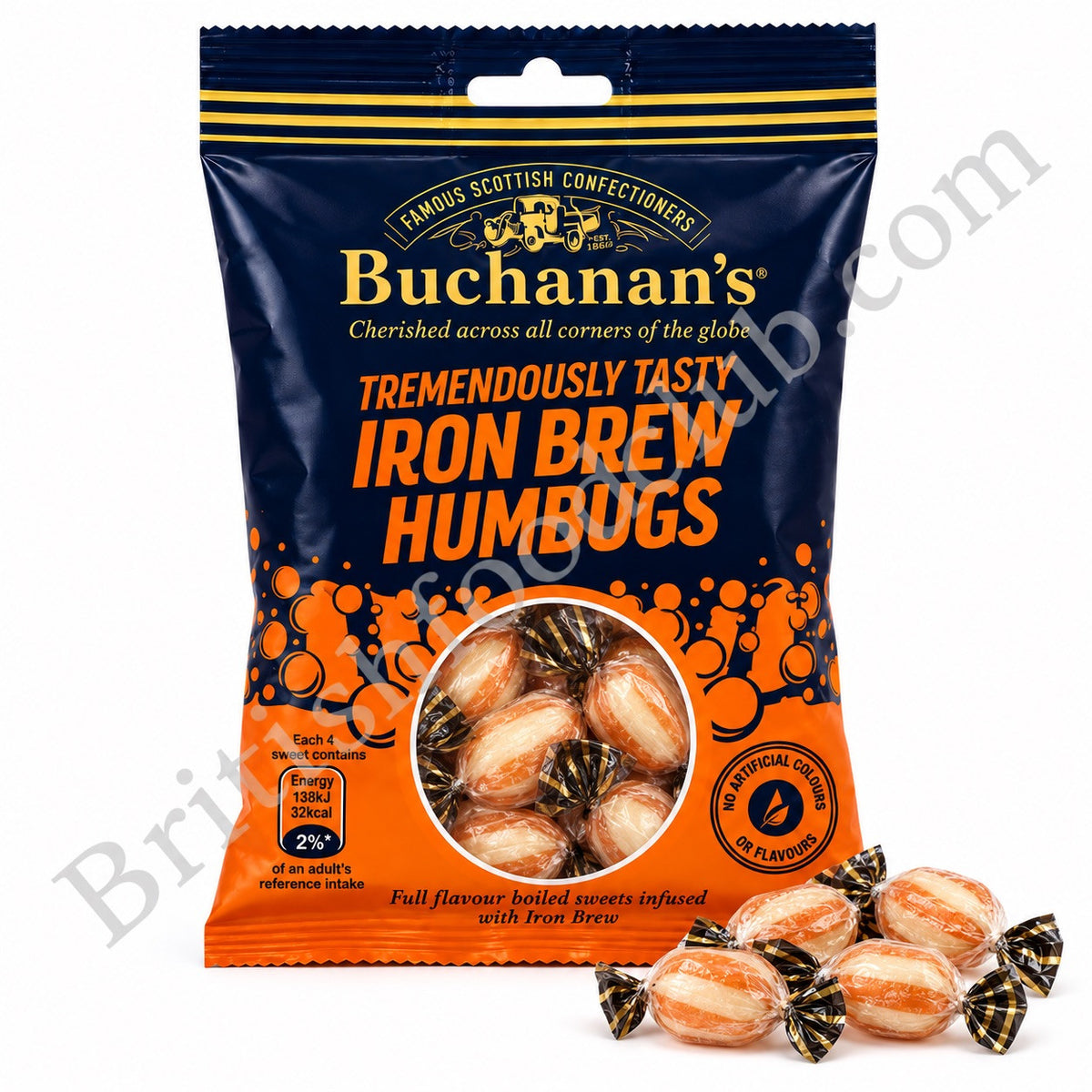 Buchanans Iron Brew Humbug Sweets Bag