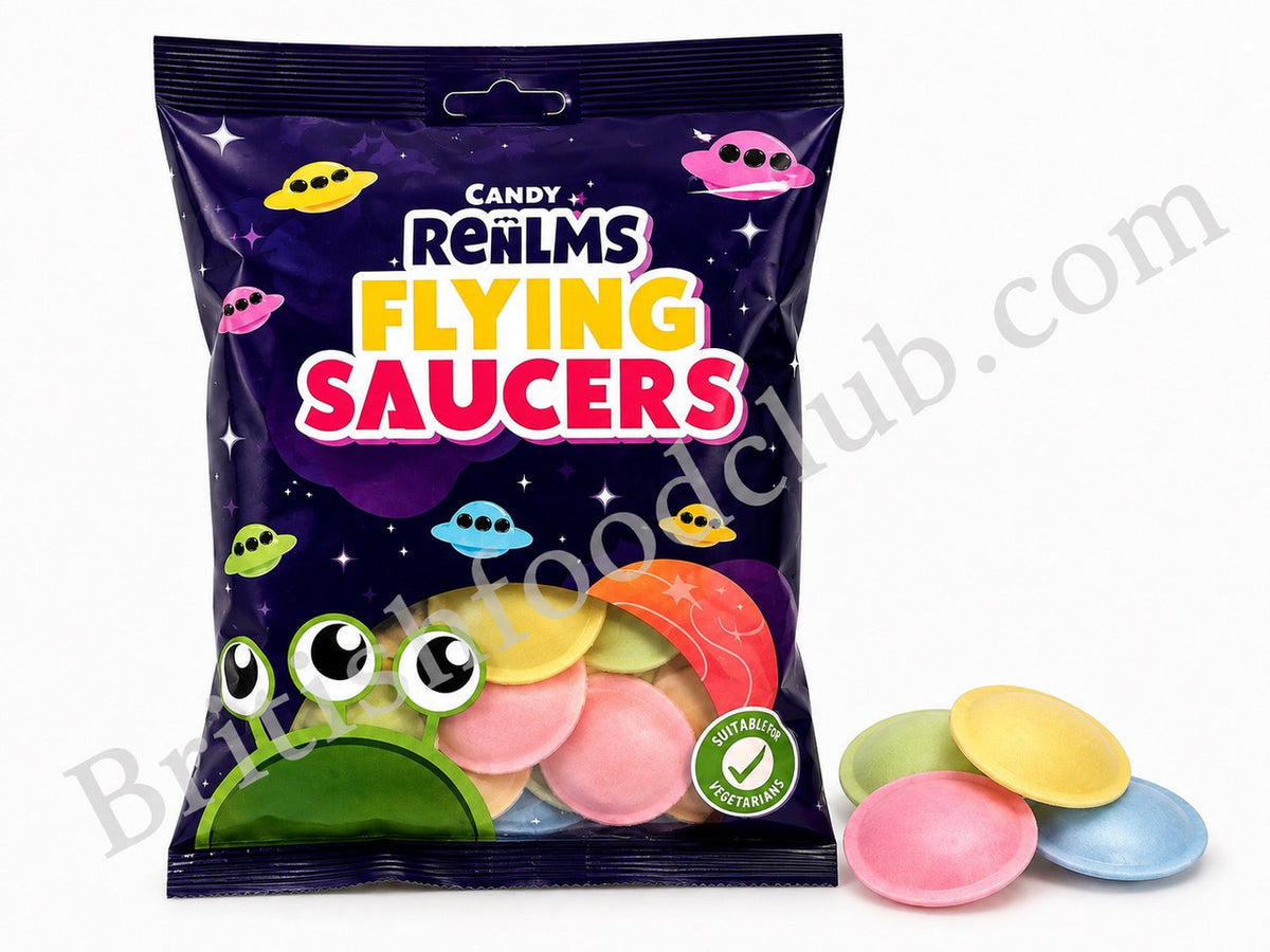 Crazy Candy Factory Flying Saucers