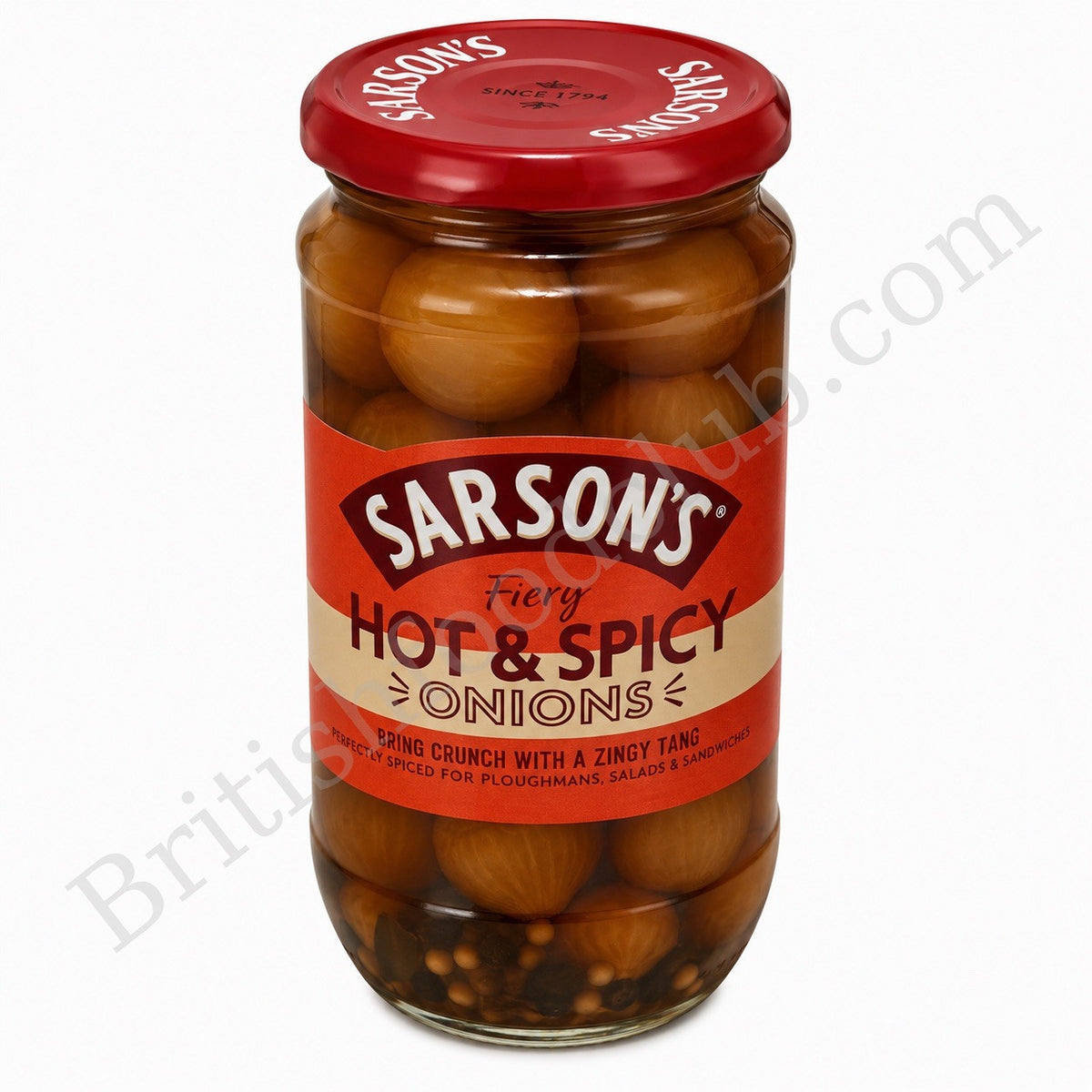 Sarsons Hot & Spicy Silverskin Onions