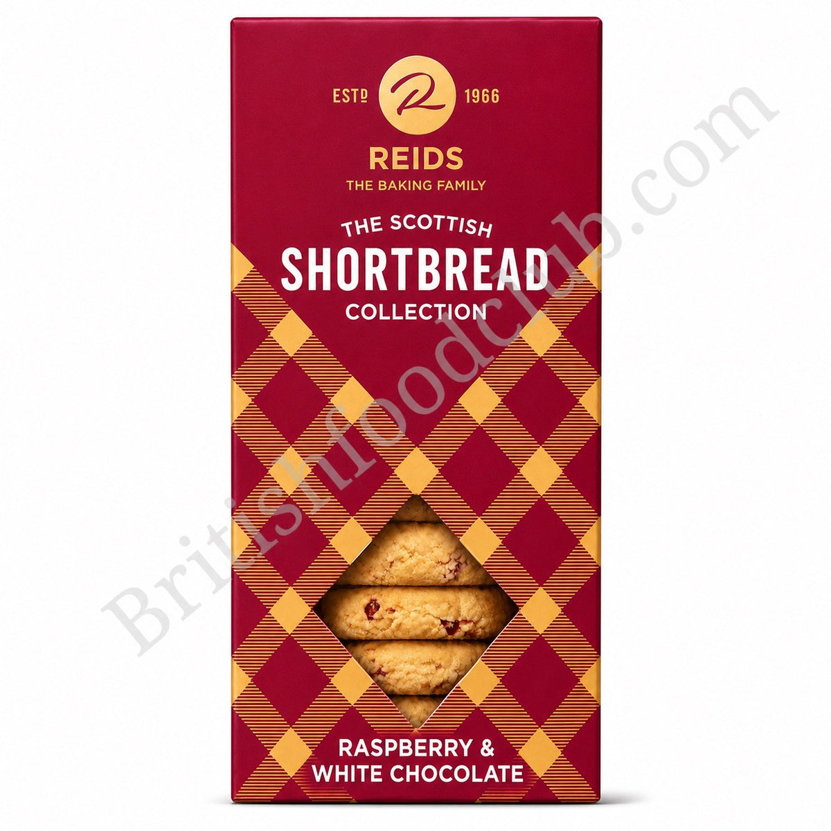 Reids Luxury Raspberry & White Chocolate Shortbread