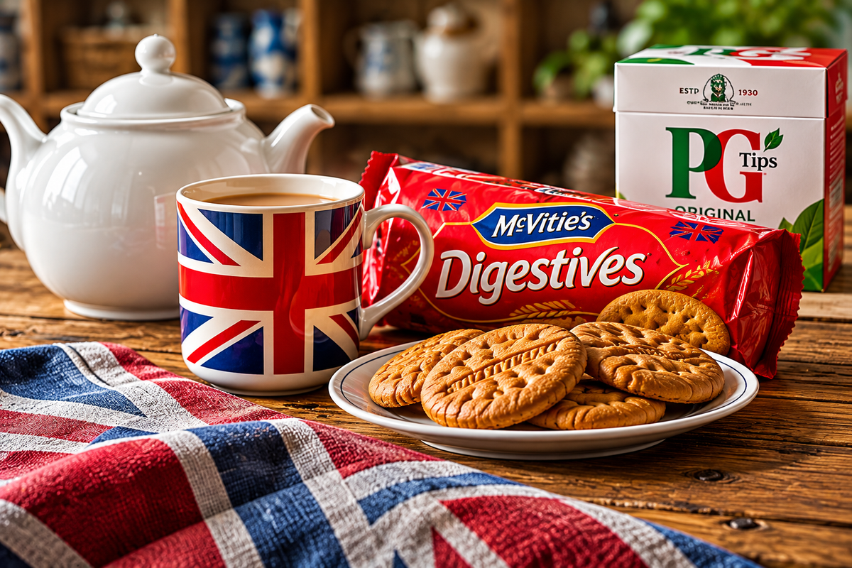 British tea and biscuits