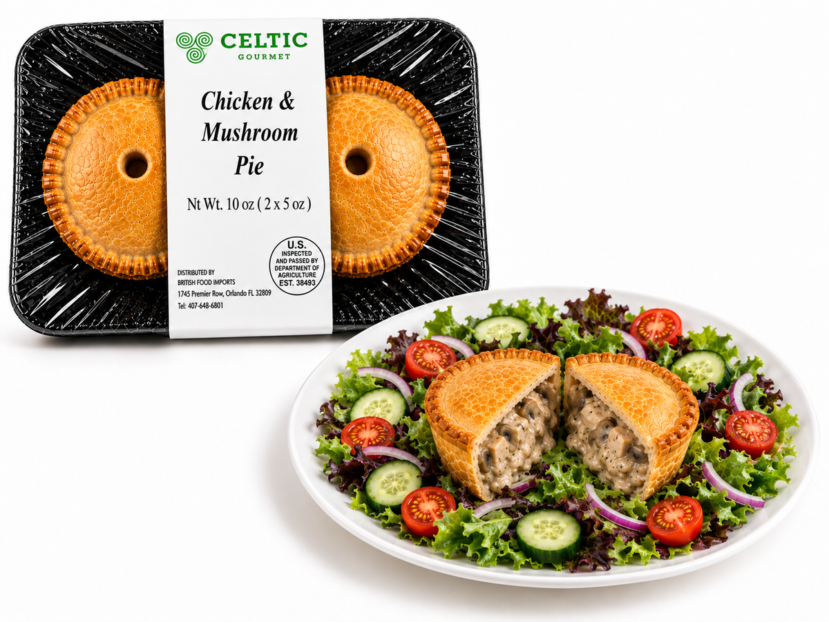 Celtic Gourmet Chicken & Mushroom Pies