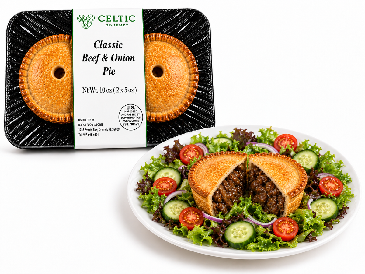 Celtic Gourmet Beef & Onion Pies