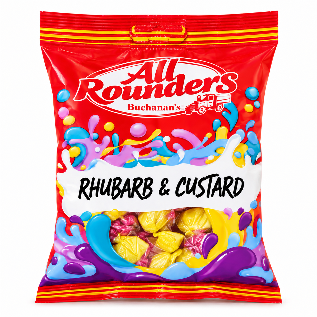 All Rounders Rhubarb & Custard Bag