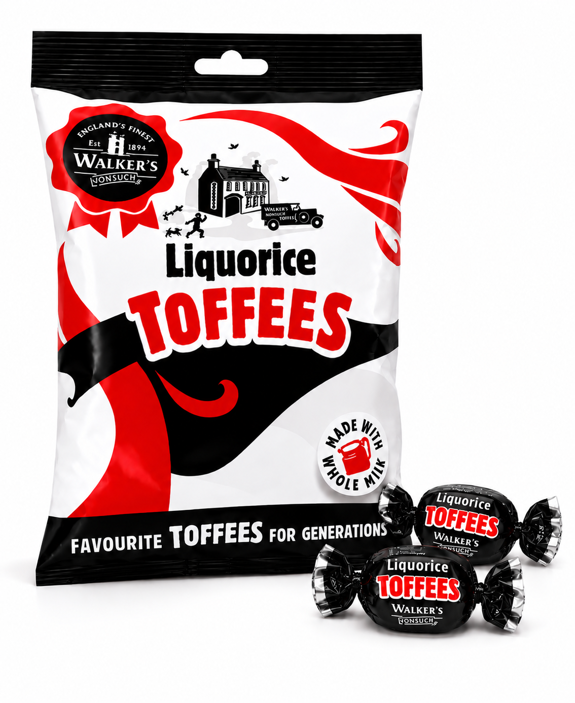 Walkers Nonsuch Liquorice Toffee Bag