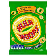 Hula Hoops Cheese & Onion Crisps - Grab Bag