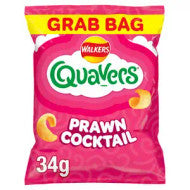 Walkers Quavers Prawn Cocktail Crisps LARGE Bag