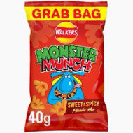 Walkers Monster Munch Sweet & Spicy Crisps - Grab Bag