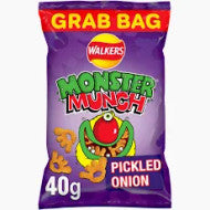 Walkers Monster Munch Pickled Onion Crisps - Grab Bag