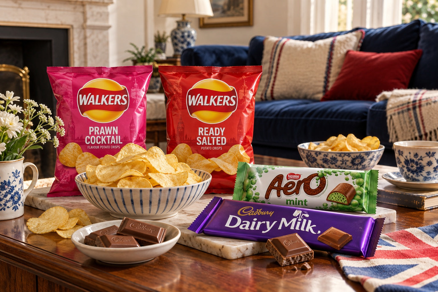 Sweets & Crisps favourites in a British-inspired setting